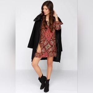 Billabong BOHO Mini Gypsy Sol Multi Color Print Dress Size S/P